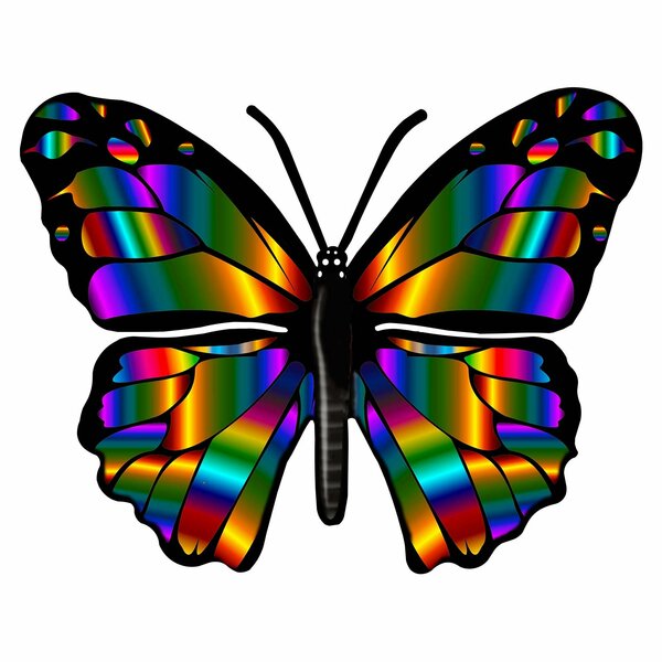 Next Innovations Rainbow Large Butterfly Wall Art 101410077-RAINBOW